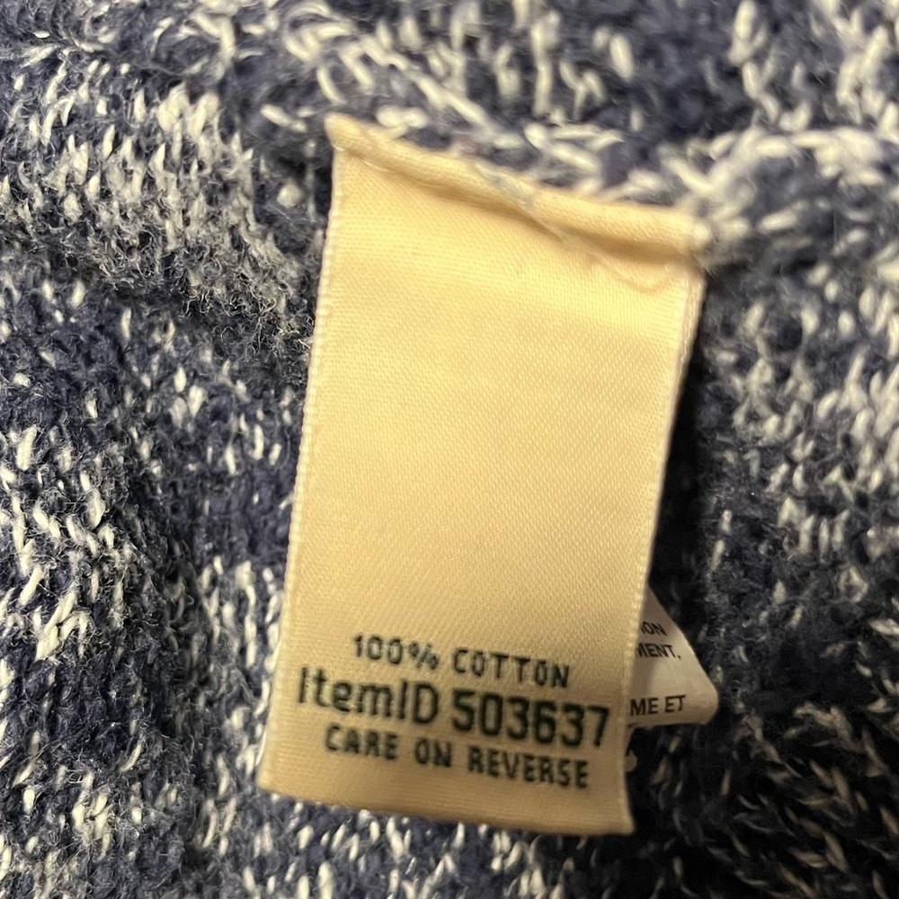 LLBean Open Ragg Cardigan Soft Cotton size XL - Picture 13 of 14